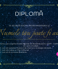 Aici este Alice Cazan, Social Media Manager, de peste 5 ani, care a creat Prima Agendă din România pentru Social Media Manager. Peste 65 de persoane au luat-o.