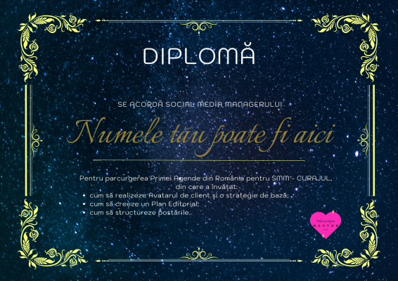 Aici este Alice Cazan, Social Media Manager, de peste 4 ani, care a creat Prima Agendă din România pentru Social Media Manager. Peste 65 de persoane au luat-o.