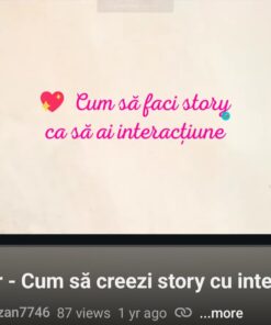 Atelier înregistrat: Cum să faci story ca să ai interacțiune